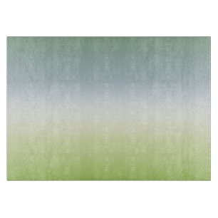 Tabla De Cortar Gradiente fresco de verano Guay Azul Ombre Verde