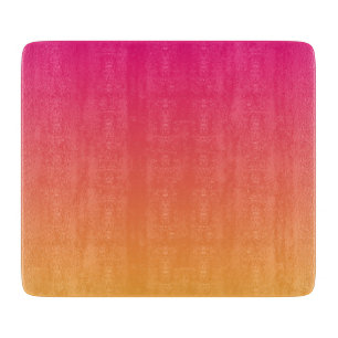 Tabla De Cortar Gradiente rosa y naranja