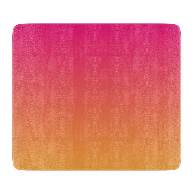 Tabla De Cortar Gradiente rosa y naranja (Anverso)