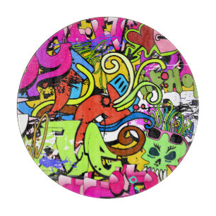 Tabla De Cortar Graffiti Art: fondo estilo Hip-Hop