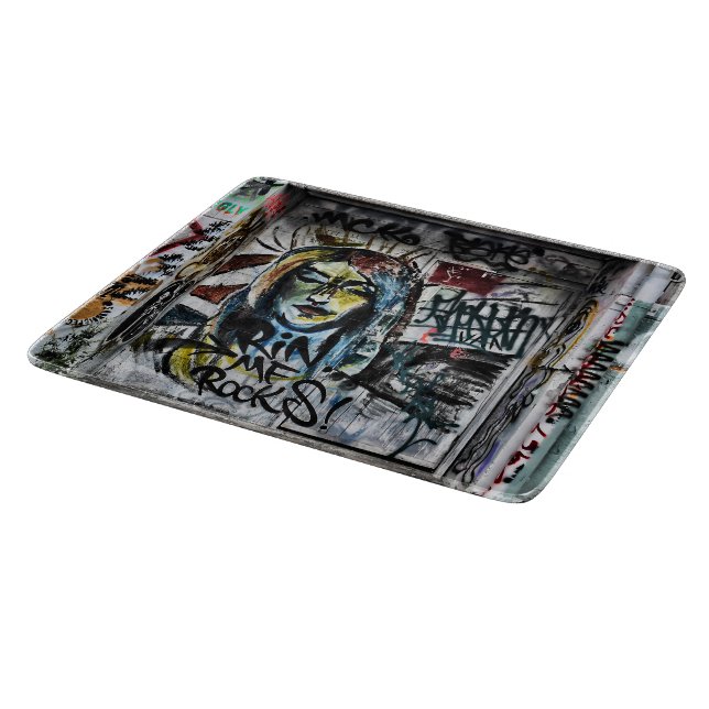 Tabla De Cortar Graffiti Guay Modern Urban Street Art (Borde)