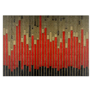 Tabla De Cortar Gráfico de barras vintage