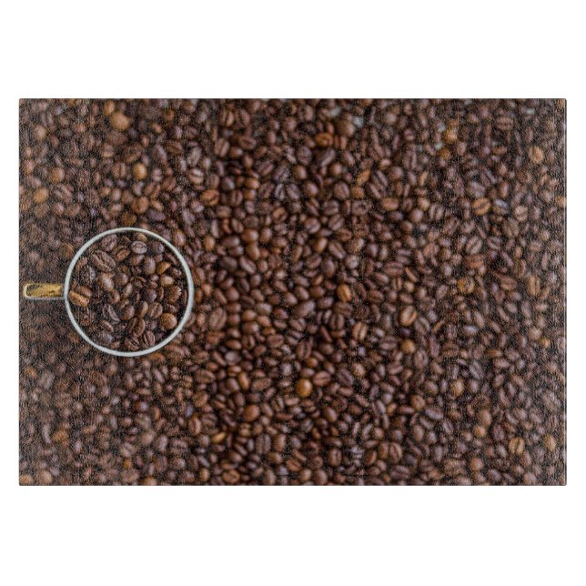 Tabla De Cortar Gráfico de Granos de Café (Anverso)