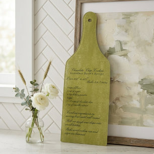 Tabla De Cortar Gráfico de receta familiar con elegante letra scri
