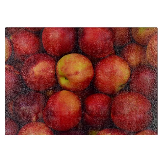 Tabla De Cortar Gráficos de Manzanas Rojas (Anverso)