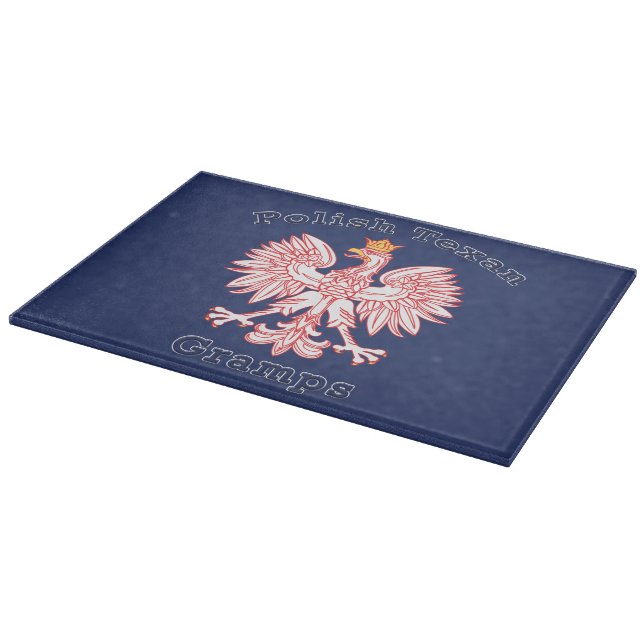 Tabla De Cortar Gramps de águila texana polaca (Borde)