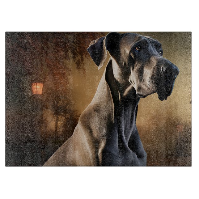 Tabla De Cortar Gran Dane Halloween Scary (Anverso)