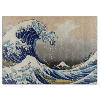 Tabla De Cortar Gran Ola frente a Kanagawa y Monte Fuji Mar de Jap