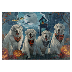 Tabla De Cortar Gran Pirineo Halloween Espeluznante