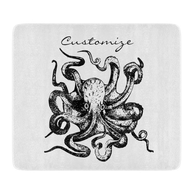 Tabla De Cortar Gran pulpo Thunder_Cove (Anverso)