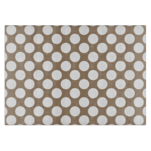 Tabla De Cortar Gran punto retro - blanco y azul