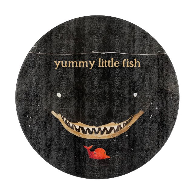 Tabla De Cortar Gran tiburón oscuro (Anverso)