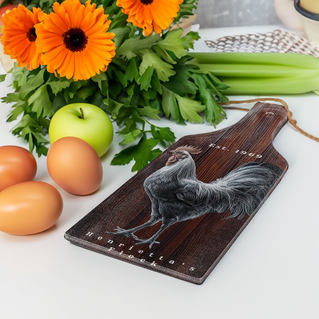 Tabla De Cortar Granja del Gallo Rústico (Rustic Farmhouse Cutting Board )