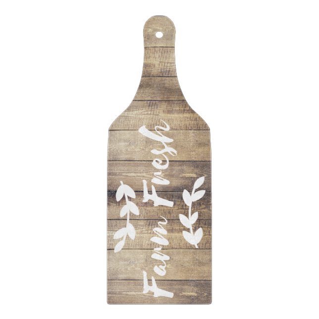 Tabla De Cortar Granja Rustic Barn Wood Fresca (Anverso)