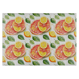 Tabla De Cortar Grapefruit y Lemons Polka Dot Citrus