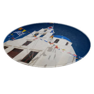 Tabla De Cortar Grecia e isla griega de Santorini pueblo de Oia 4