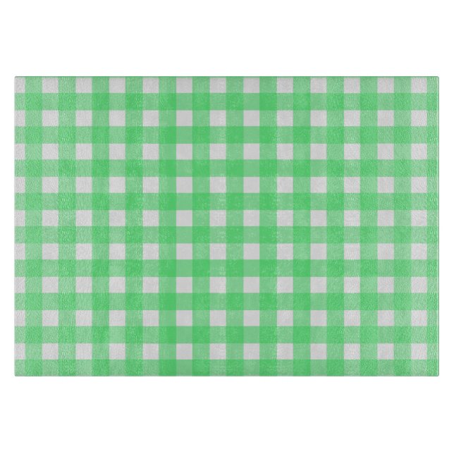 Tabla De Cortar Green gingham (Anverso)