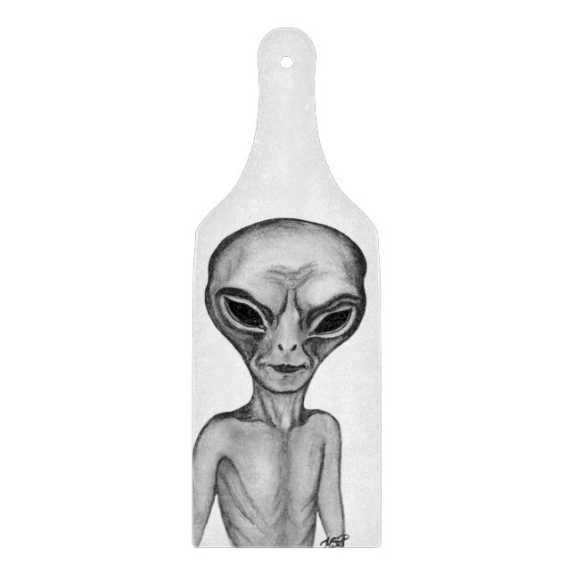 Tabla De Cortar Grey Alien (Anverso)