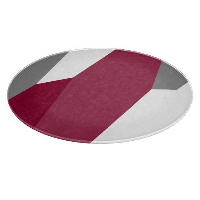 Tabla De Cortar Gris rosa y blanco (Borde)