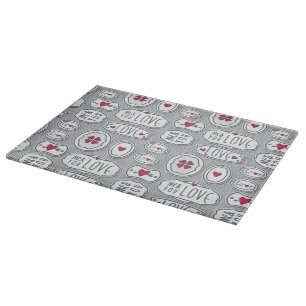 Tabla De Cortar Gris yo y usted modelo del amor