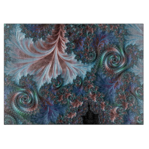Tabla De Cortar Groovy Colorful Boho Hippie Mandelbrot Arte Fracta