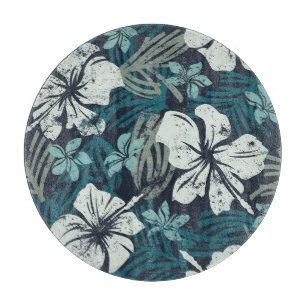 Tabla De Cortar Grunge Hibiscus, Papel de escritorio tropical flor