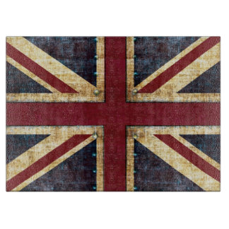Tabla De Cortar Grunge Union Jack
