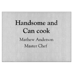 Tabla De Cortar Guapo y puede cocinar agregar nombre maestro chef