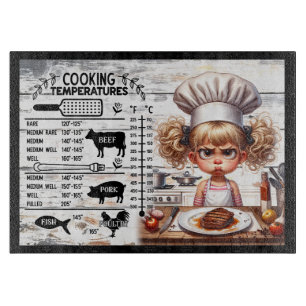 Tabla De Cortar Guía de temperatura de cocción para carne – Cute K