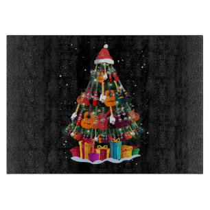 Tabla De Cortar Guitar Christmas Tree Funny