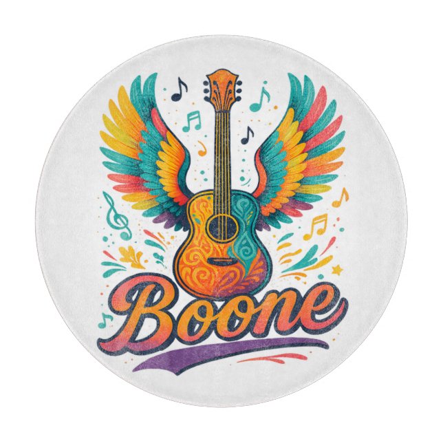 Tabla De Cortar Guitarra Boone (Anverso)