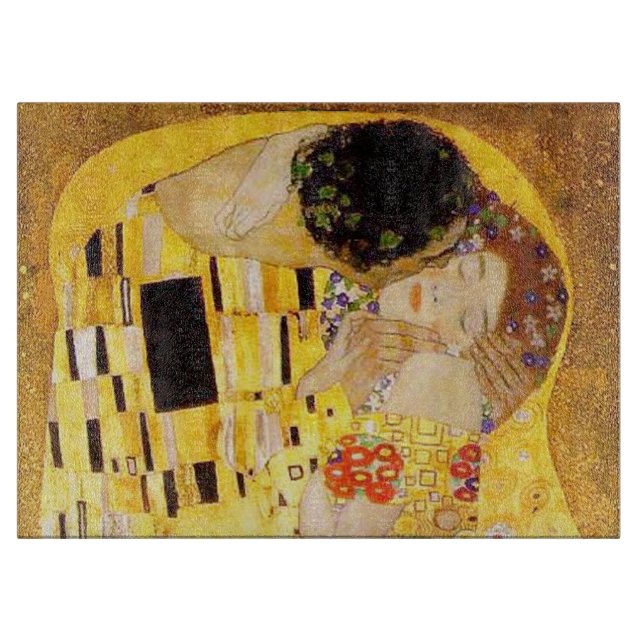 Tabla De Cortar Gustav Klimt La Pintura Clásica Del Beso (Anverso)