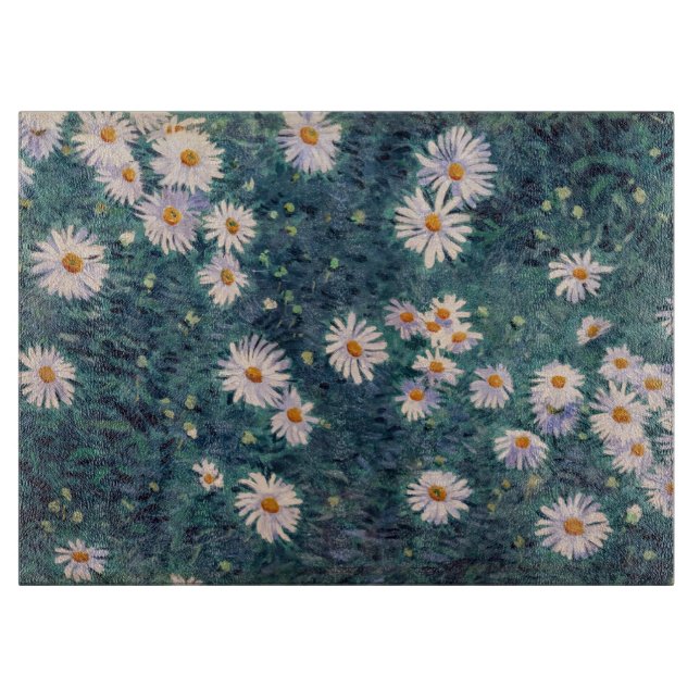 Tabla De Cortar Gustave Caillebotte - Cama de Daisies, detalle (Anverso)