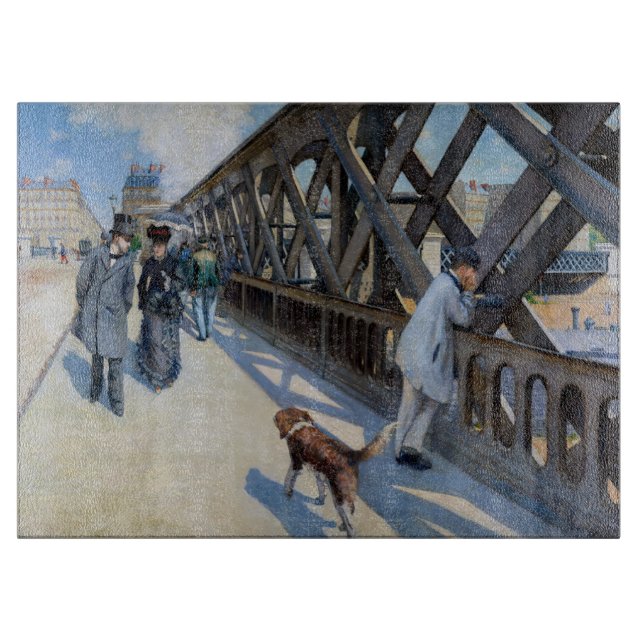 Tabla De Cortar Gustave Caillebotte - Le Pont de l'Europe (Anverso)