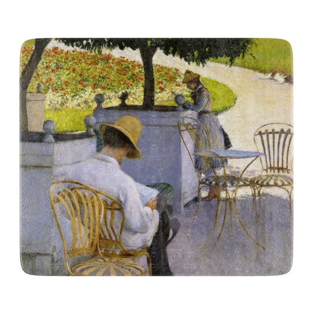 Tabla De Cortar Gustave Caillebotte - Los árboles Naranjas (Anverso)