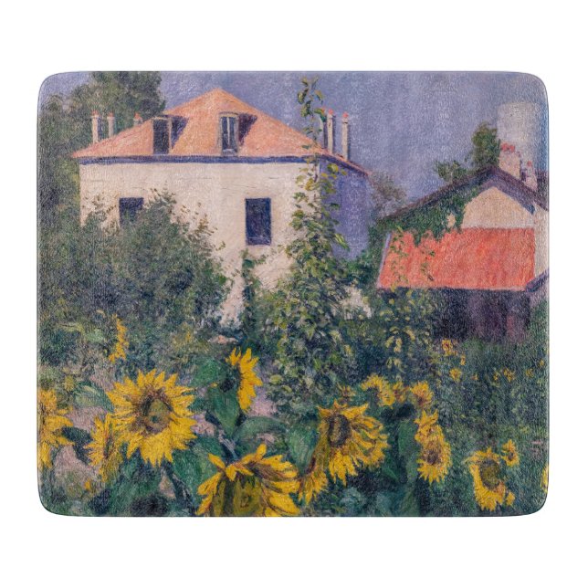 Tabla De Cortar Gustave Caillebotte - Sunflowers, Garden (Anverso)