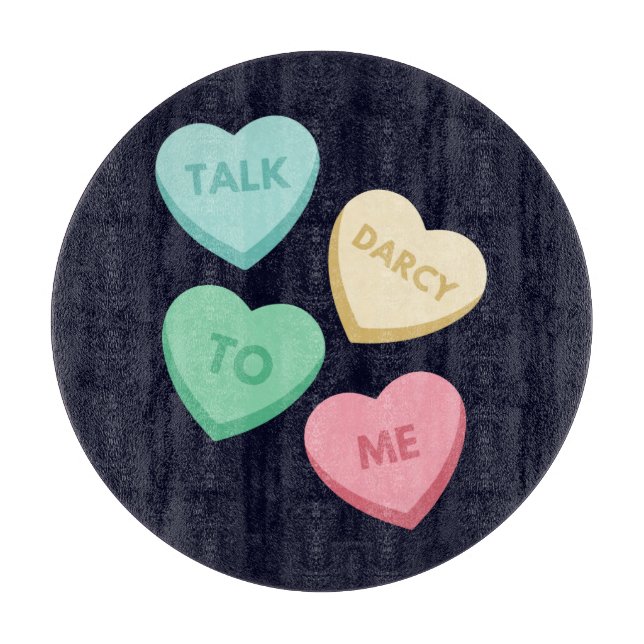 Tabla De Cortar Hable Darcy Conmigo III (Anverso)