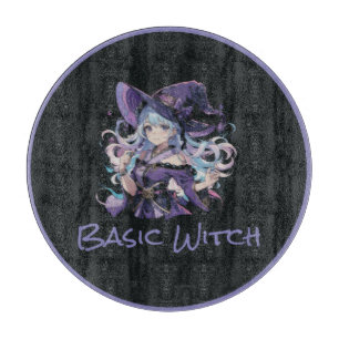 Tabla De Cortar Halloween/Bruja/morado