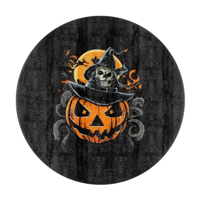 Tabla De Cortar Halloween/calabaza/otoño/otoño (Anverso)