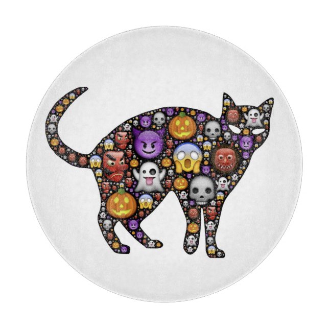 TABLA DE CORTAR HALLOWEEN CAT (Anverso)