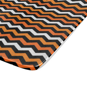Tabla De Cortar Halloween Chevron Stripe Cutting Board