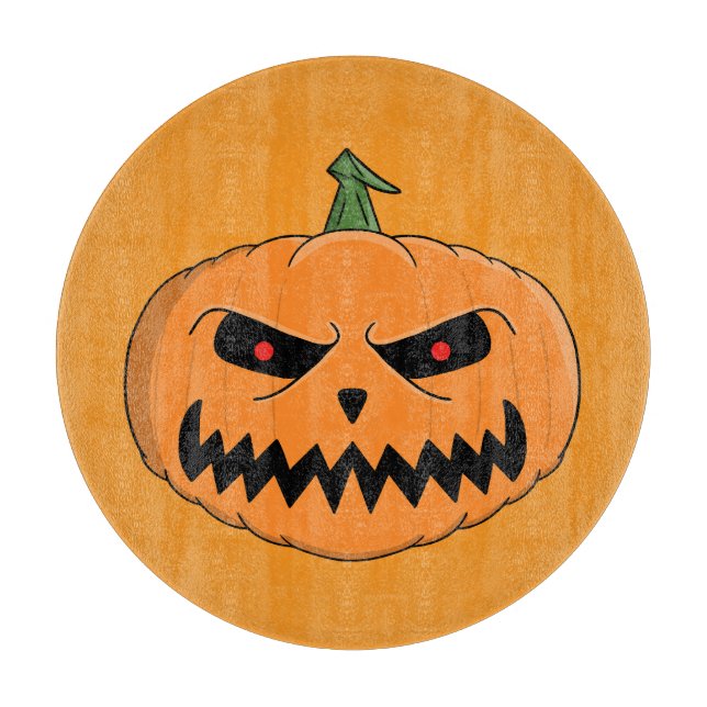 Tabla De Cortar Halloween de Menacing Jack O'Lantern (Anverso)