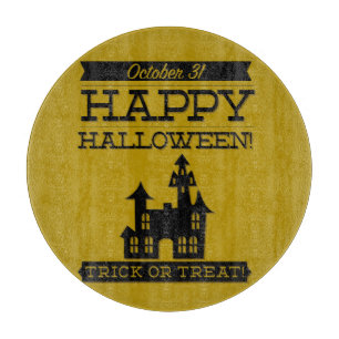 Tabla De Cortar Halloween de retro tipográfico