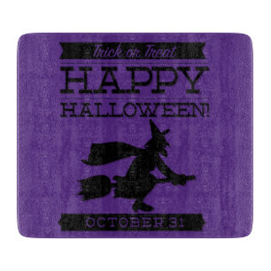 Tabla De Cortar Halloween de retro tipográfico