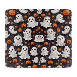 Tabla De Cortar Halloween Fantasma y Tablero de Calabaza