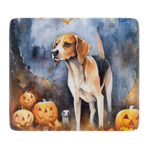 Tabla De Cortar Halloween Foxhound American English con calabazas