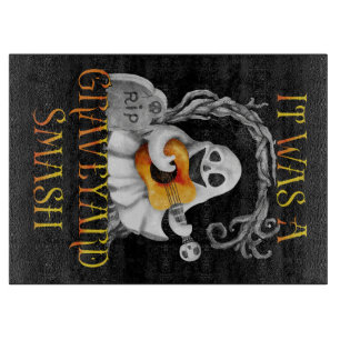Tabla De Cortar Halloween Monster Mash Fantasma Graveyard