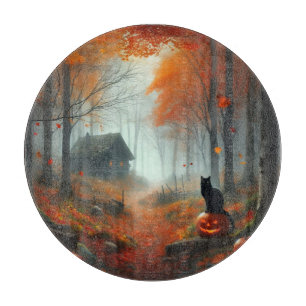 Tabla De Cortar Halloween/otoño/otoño/otoño/calabaza/gato