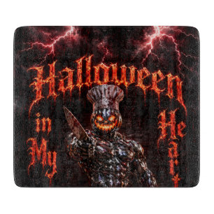Tabla De Cortar Halloween Por Siempre En Mi Corazón Calabaza Gótic