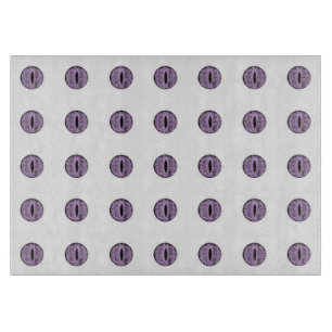 Tabla De Cortar Halloween Purple Polka Dot Eyes